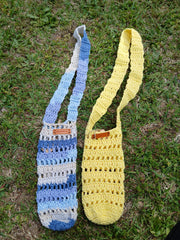 Crochet Water Bottle Holder Crossbody Bag – Handmade Sling Carrier for Reusable Bottles – Summer Festival, Hiking, Boho Style, Gift for Her