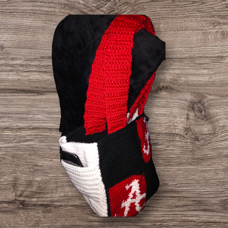 Handmade Crochet Alabama Tote Bag – Crimson Tide Reversible Game Day Purse 👜🐘 | Roll Tide Fan Gear