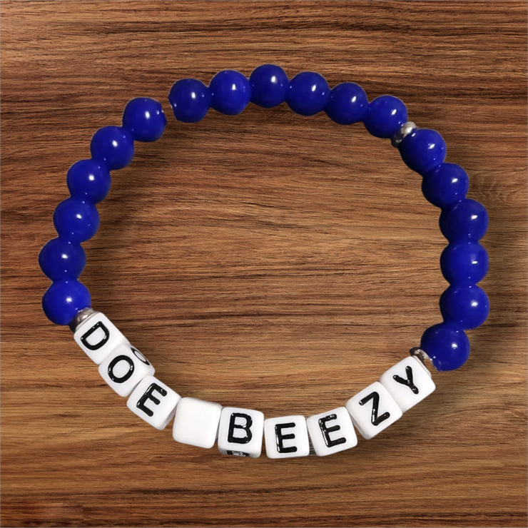 Custom “Dominique” Inspo Bracelet – Handmade Beaded SoulSista Style