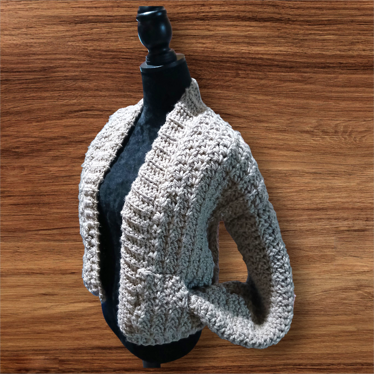 The Cozy Fern Flow Cardigan – Handmade Crochet Fall Sweater