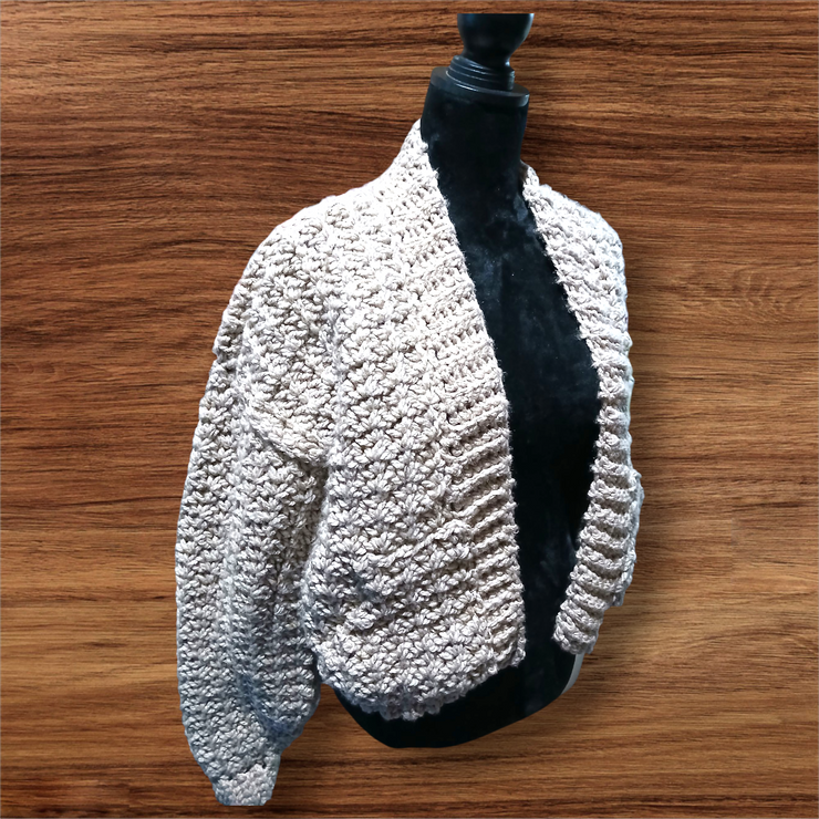 The Cozy Fern Flow Cardigan – Handmade Crochet Fall Sweater
