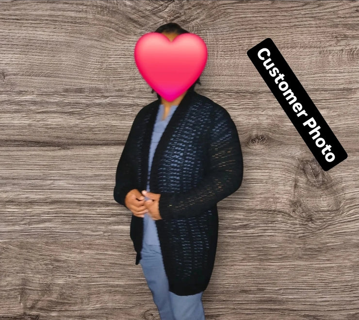 Drape N’ Flow Handmade Crochet Cardigan – Cozy, Flowy, and Made with Soul